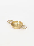 Heritage Brass Tea Set (Traditional Serving Cup & Brass Loose Leaf Tea Strainer)